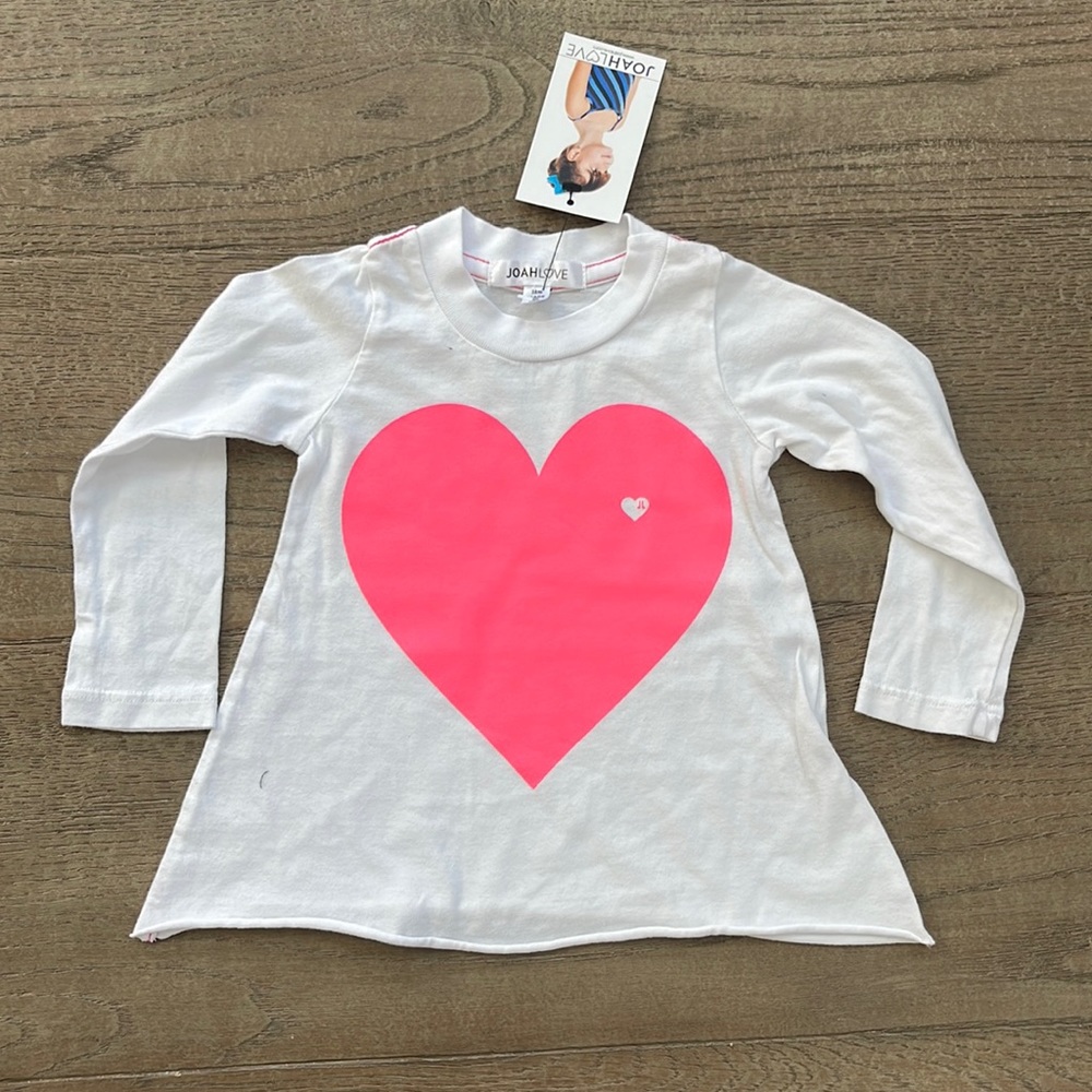 Joah Love Baby Heart LS Tee, NWT